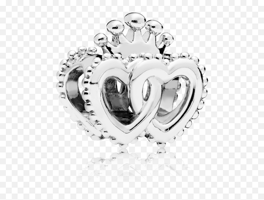 Crown And Interwined Hearts Charm Sf1 Clips Doo Emoji,Heart Crown Transparent