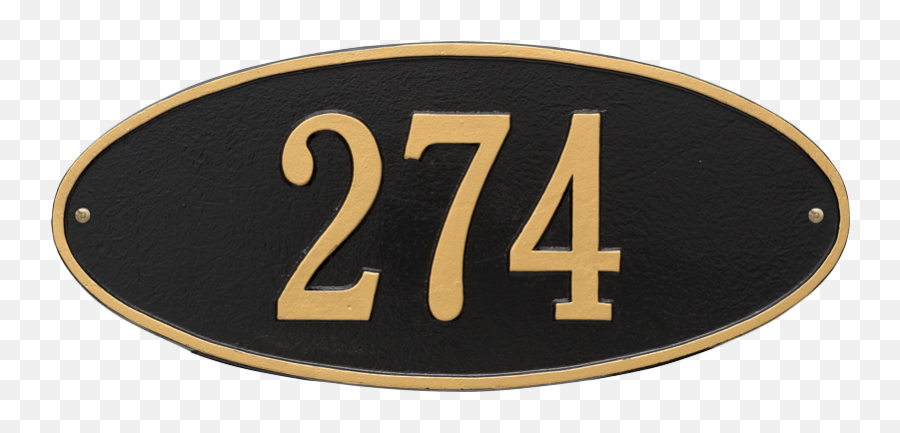 The Classic Oval Design Of Our Madison Standard Wall One Line Address Plaques Makes It A Popular Choice For Most Property And Home Owners Available Emoji,Gold Plaque Png