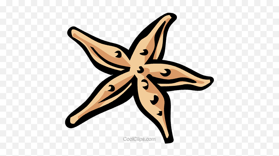 Starfish Royalty Free Vector Clip Art Illustration - Vc038033 Emoji,Starfish Clipart Png