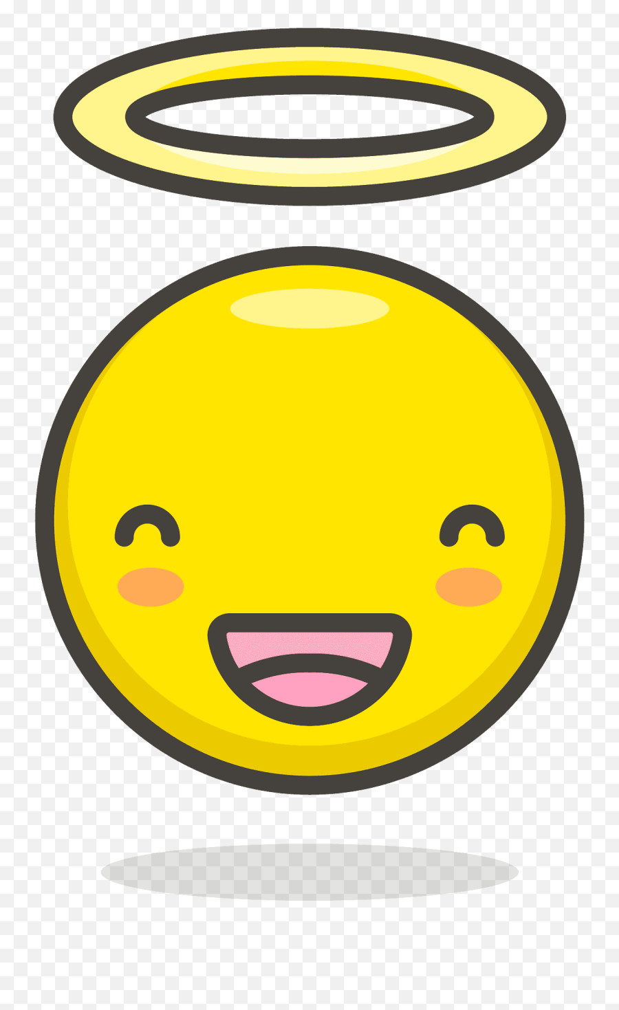 Smiling Face With Halo Emoji Clipart - Clipart Halo Emoji Transparent,Halo Clipart