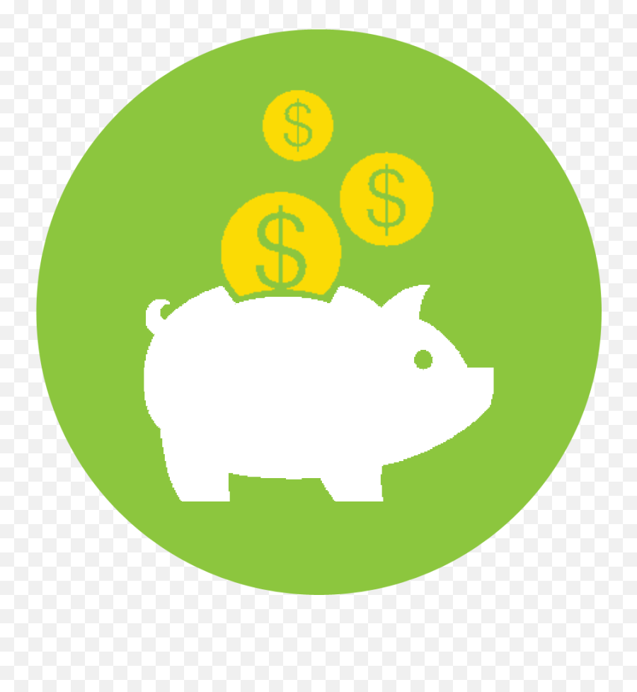 Piggy Bank Green Clipart Transparent - Save Money Clipart Png Emoji,Piggy Bank Clipart