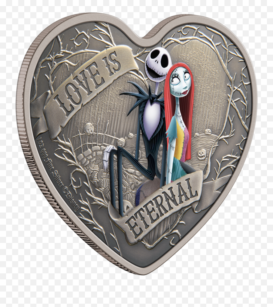 The Nightmare Before Christmas Love Is - Nightmare Before Christmas Silver Coin Emoji,Nightmare Before Christmas Png