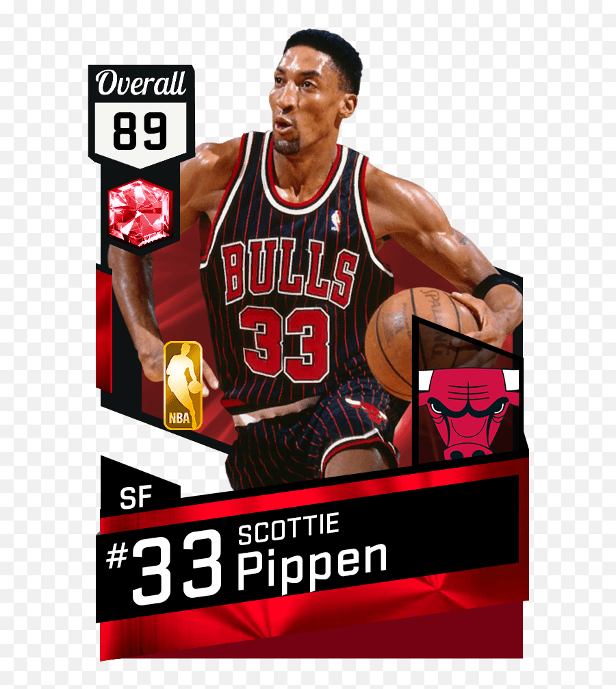 Download Scottie Pippen - Champion Chicago Bulls Jersey Paul George 2k17 Emoji,Michael Jordan Png