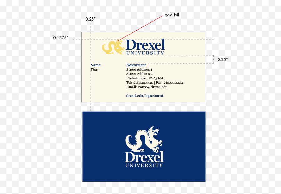 Administrative Stationery Identity Drexel University - Drexel University Emoji,Drexel Logo