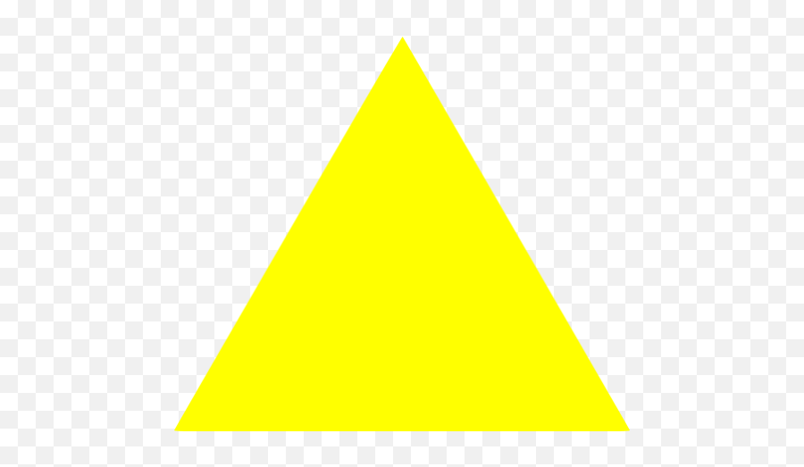 Yellow Triangle Icon - Yellow Triangle Shape Png Emoji,Triangles Png