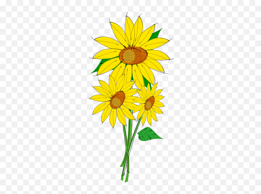 Free Sunflowers Cliparts Download Free - Sunflower Clip Art Emoji,Sunflower Clipart