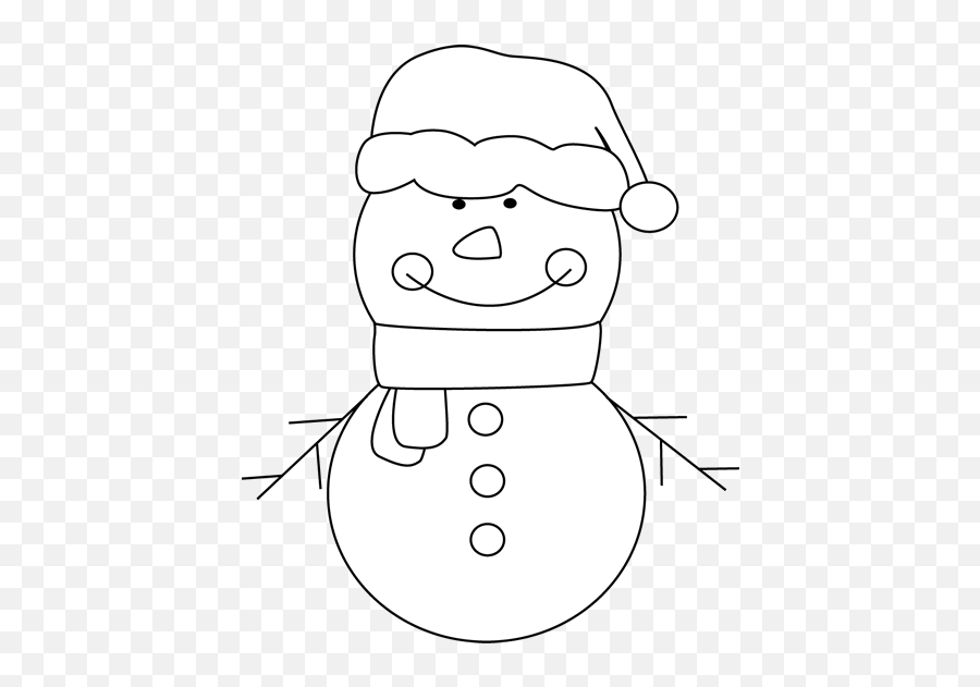 Clip Art Christmas Black And White - Cute Snowman Clipart Black And White Emoji,Funny Christmas Clipart