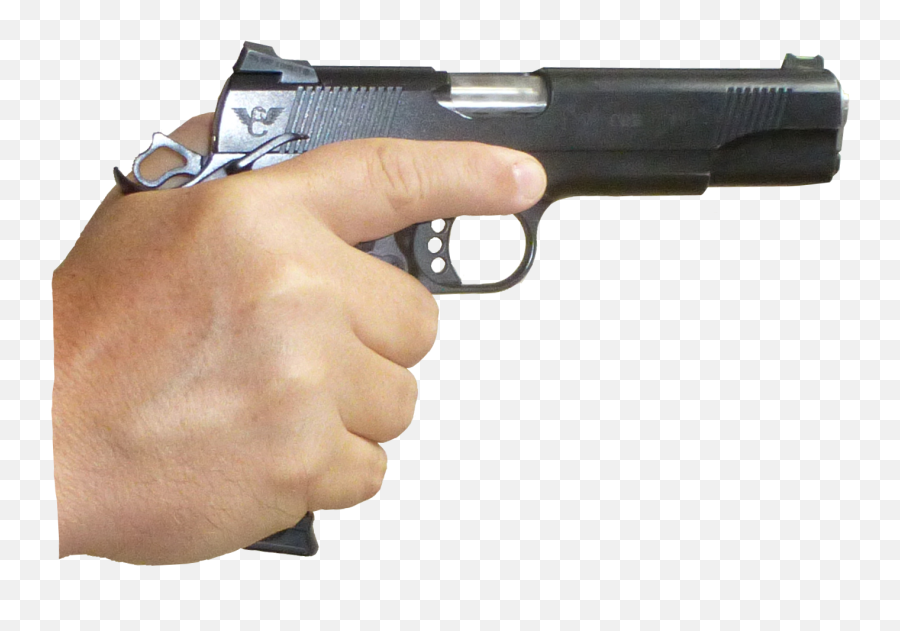 Hand Gun Png Transparent Background - Holding Gun Clipart Emoji,Gun Png