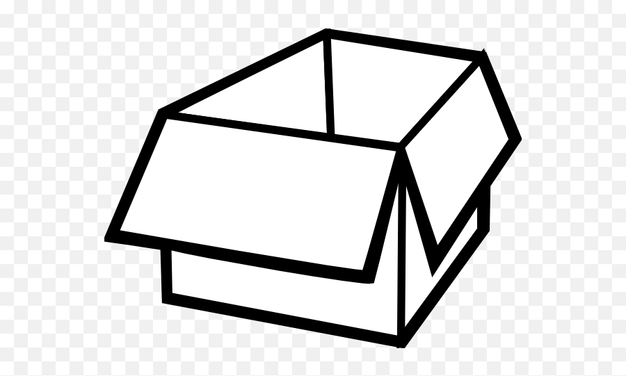 Box Outline Clip Art At Clker - Outline Image Of Box Emoji,Box Clipart