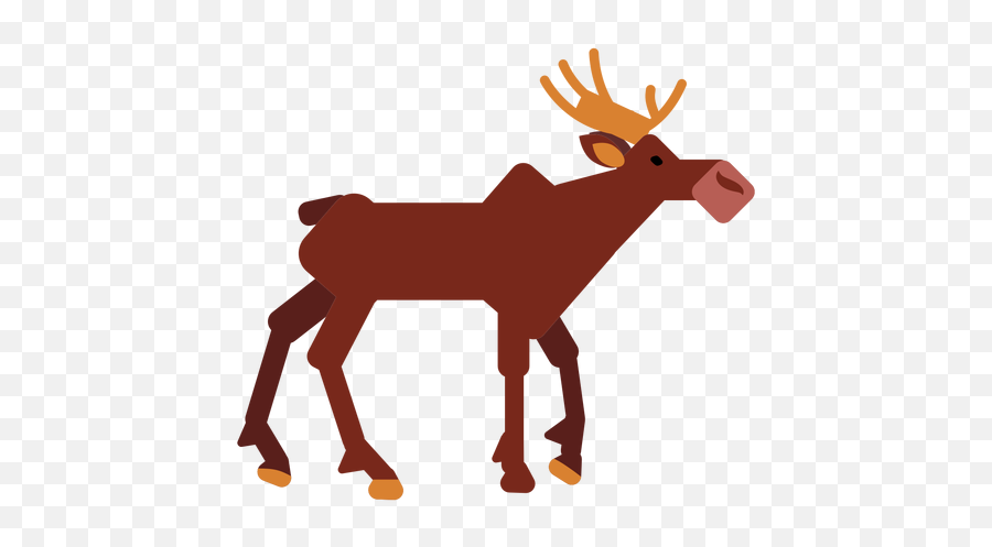 Moose Hoof Elk Muzzle Antler Rounded Flat Ad Sponsored - Animal Figure Emoji,Antler Logo