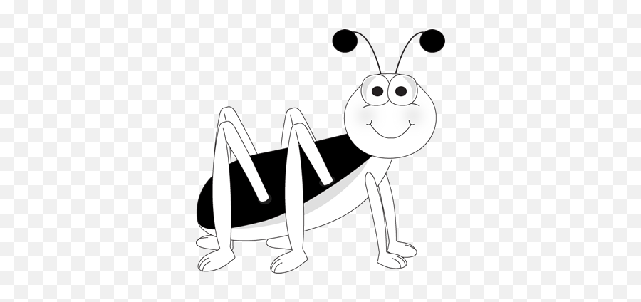Black And White Animal Clipart 2 - Clipart Black And White Grasshopper Emoji,Black And White Clipart