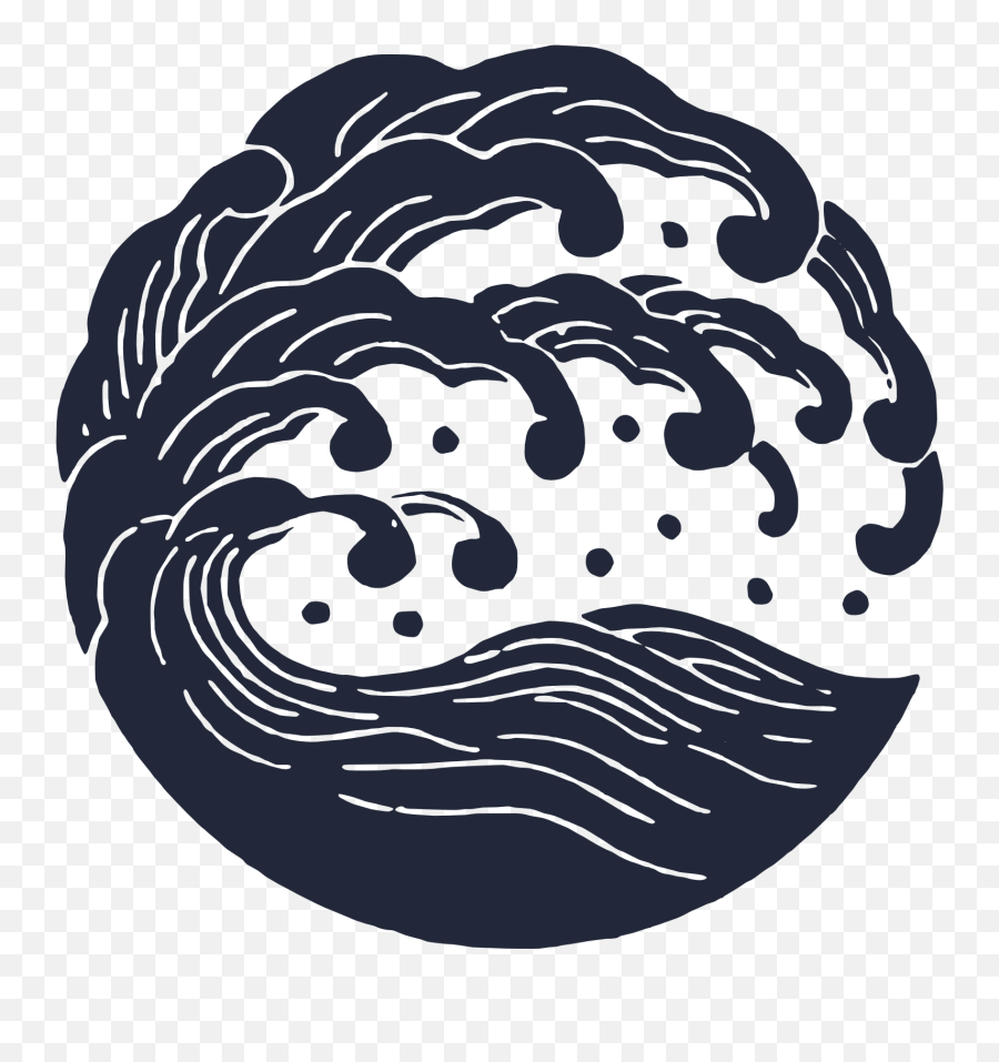 Japanese Wave Png - Japanese Wave Full Size Png Download Emoji,Wave Png