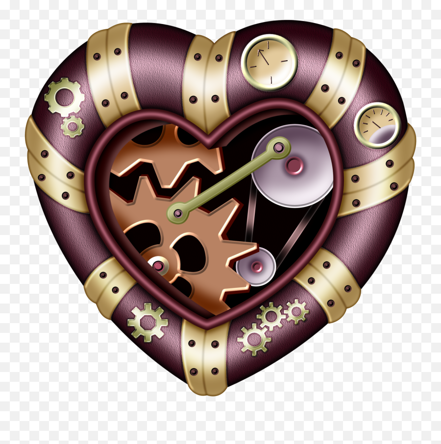 Pin By Sandy Coffman On Steampunk Scrap Cartoon Heart - Girly Emoji,Cartoon Heart Png
