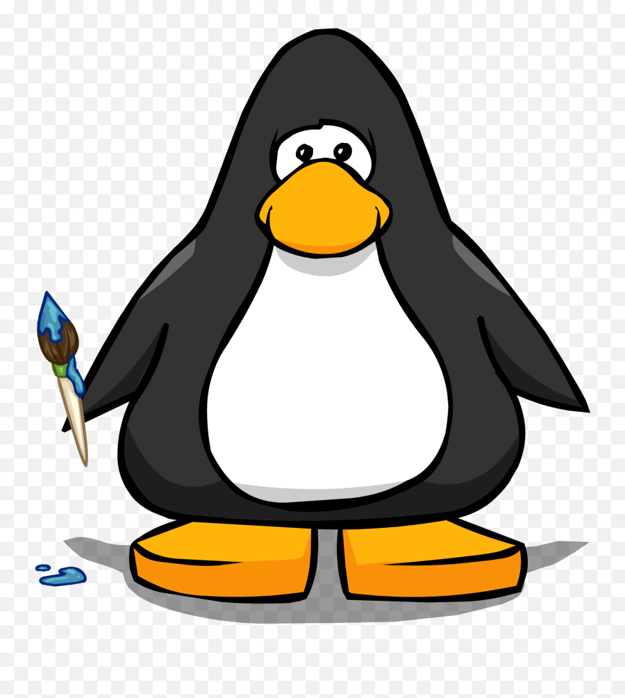Paintbrush Clipart Art Club - Png Download Full Size Club Penguin Icon Transparent Emoji,Paintbrush Clipart