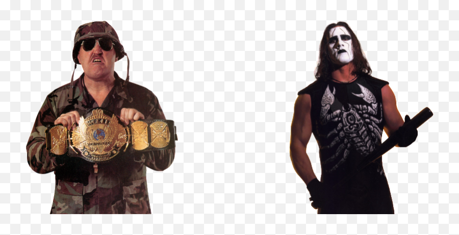 Wcw Sting Png - Sting Then And Now Wwe Emoji,Sting Png