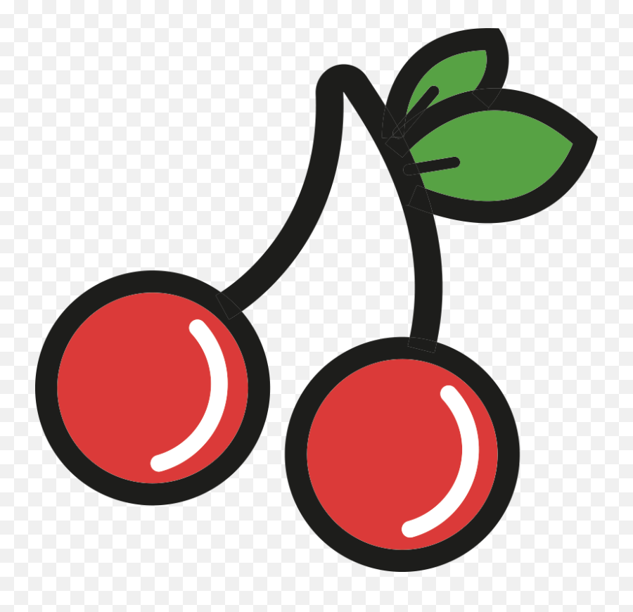 Red Shining Cherry Clipart Transparent - Charing Cross Tube Station Emoji,Cherry Clipart