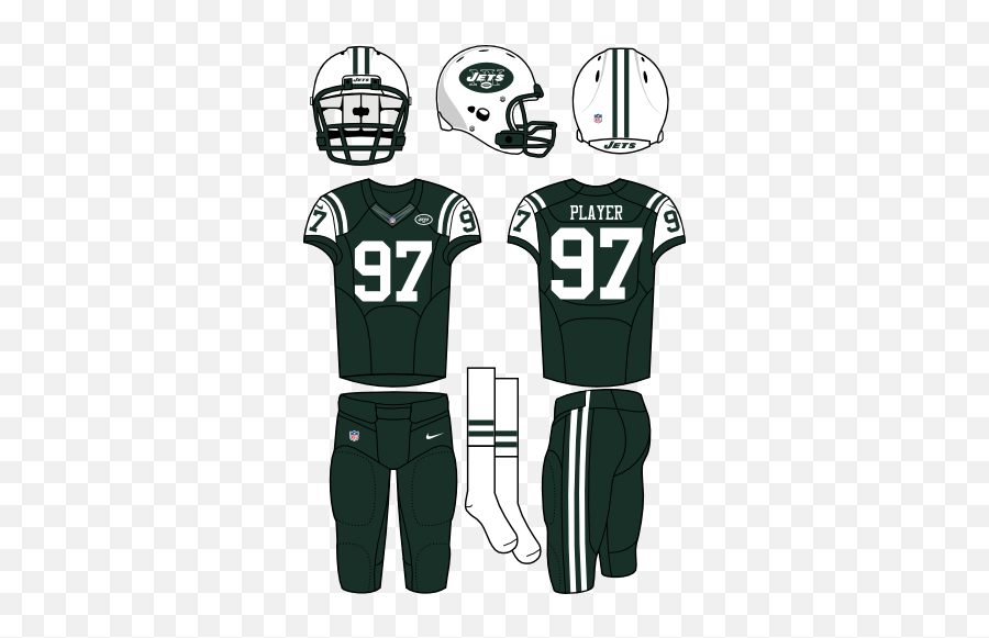 New York Jets Home Uniform - Uniforme Do New York Jets Emoji,New York Jets Logo