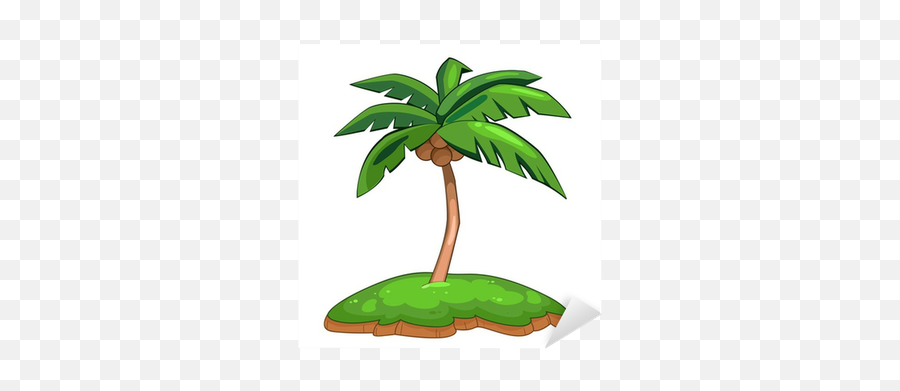 Coconut Palm Tree Isolated Illustration Sticker U2022 Pixers Emoji,Palm Tree Emoji Transparent