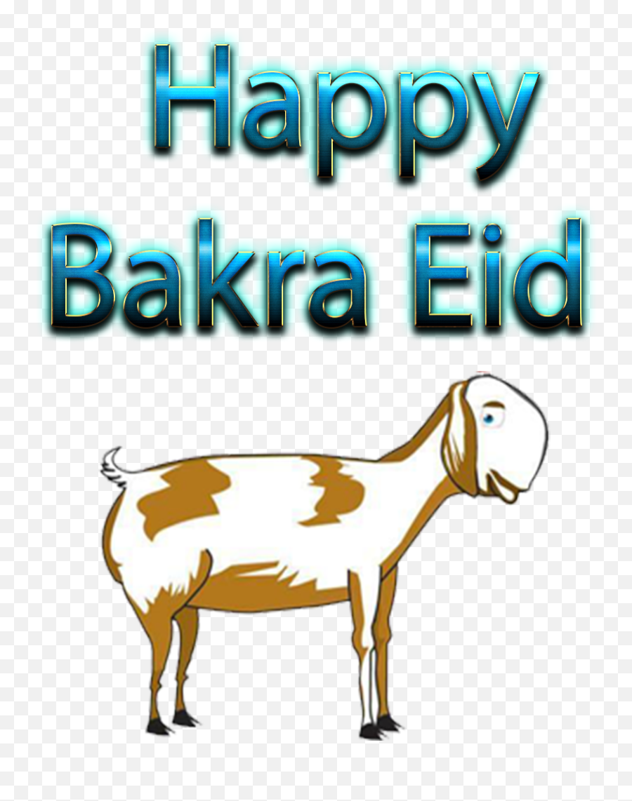 Download Hd Bakra Eid With Transparent Background Emoji,Goat Emoji Png