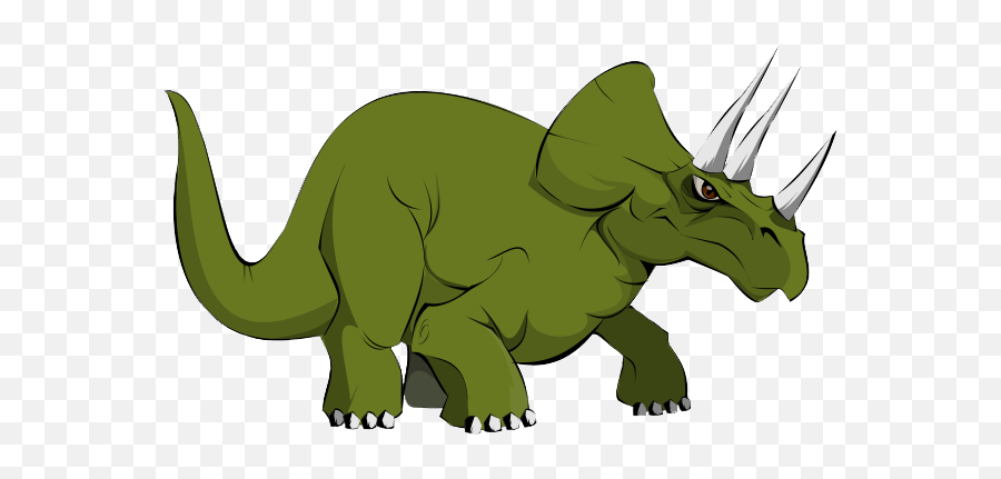 Extinct Clipart Menacing - Triceratops Clip Art Full Size Extinct Animals Clipart Png Emoji,Menacing Png