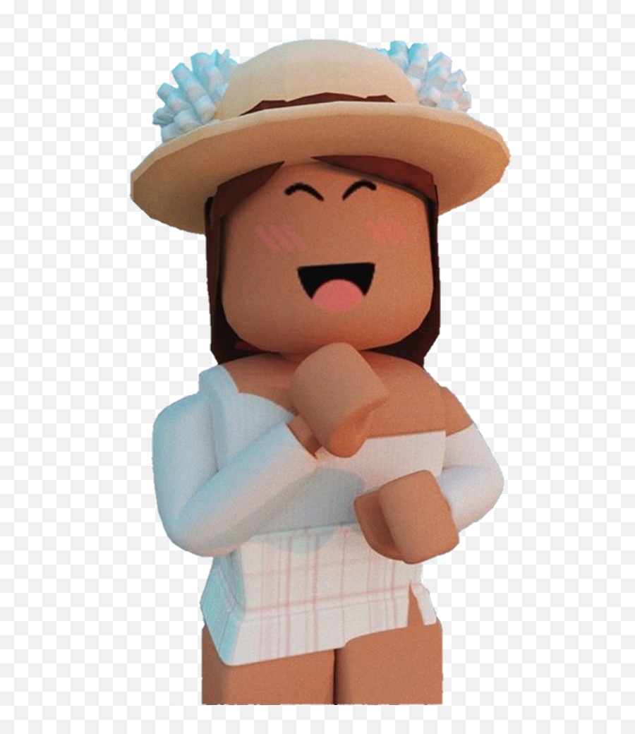 Roblox Girl Gfx Png Cute Sticker By Aesthetic - Roblox Girl Avatar Emoji,Aesthetic Roblox Logo