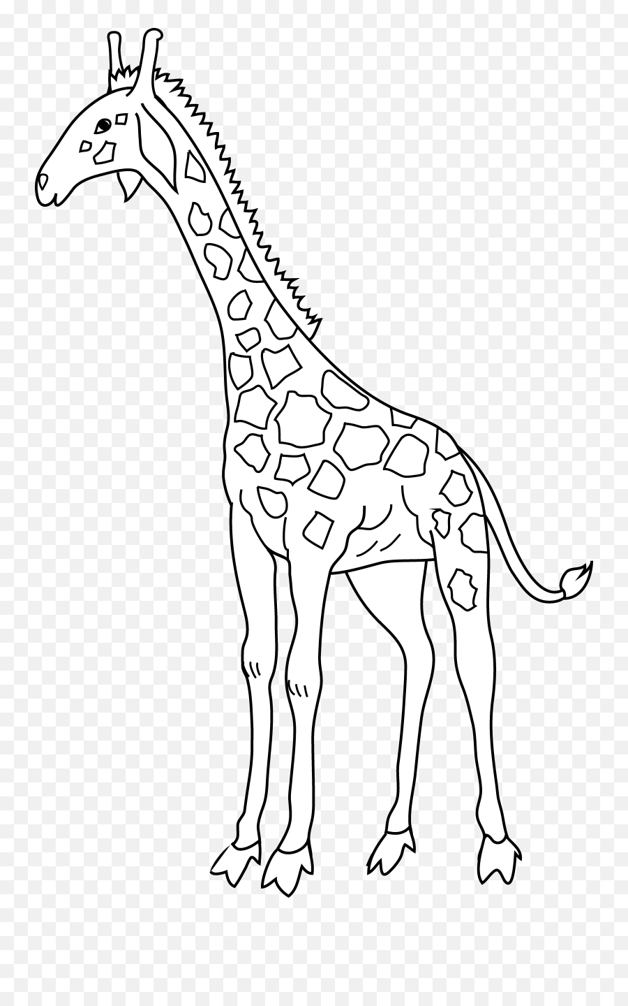 Baby Giraffe Clipart 4 Giraffe Clip Art Baby Free Image 2 - Clip Art Of Giraffe Black And White Emoji,Giraffe Clipart