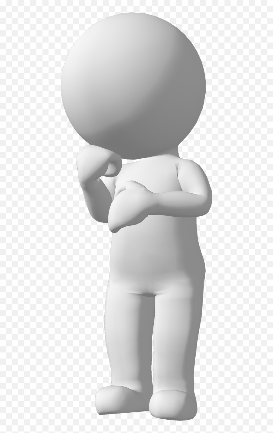Thoughts Clipart 3d Person Thoughts 3d Person Transparent - 3d Man Thinking Icon Emoji,Person Thinking Clipart