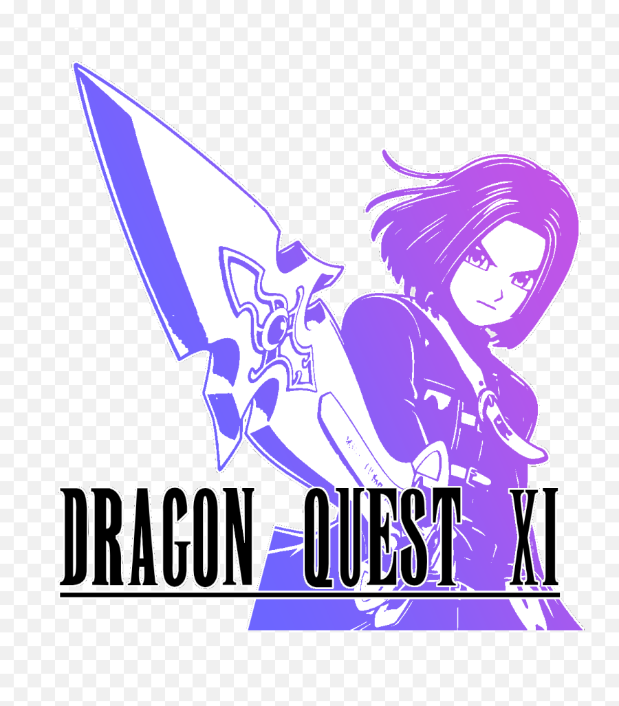 I Made This Ff Styled Dqxi Logo - Fictional Character Emoji,Dragon Quest Logo