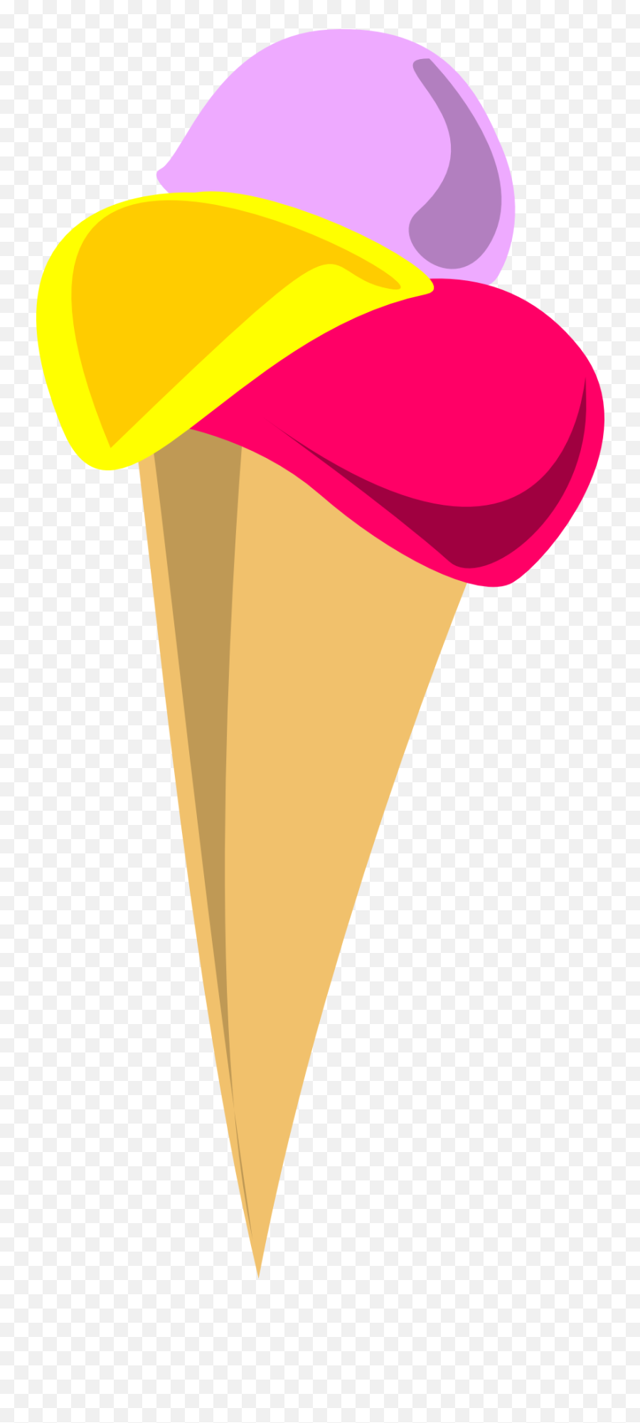Ice Cream Balls In The Cone Clipart - Eis Clipart Emoji,Cone Clipart