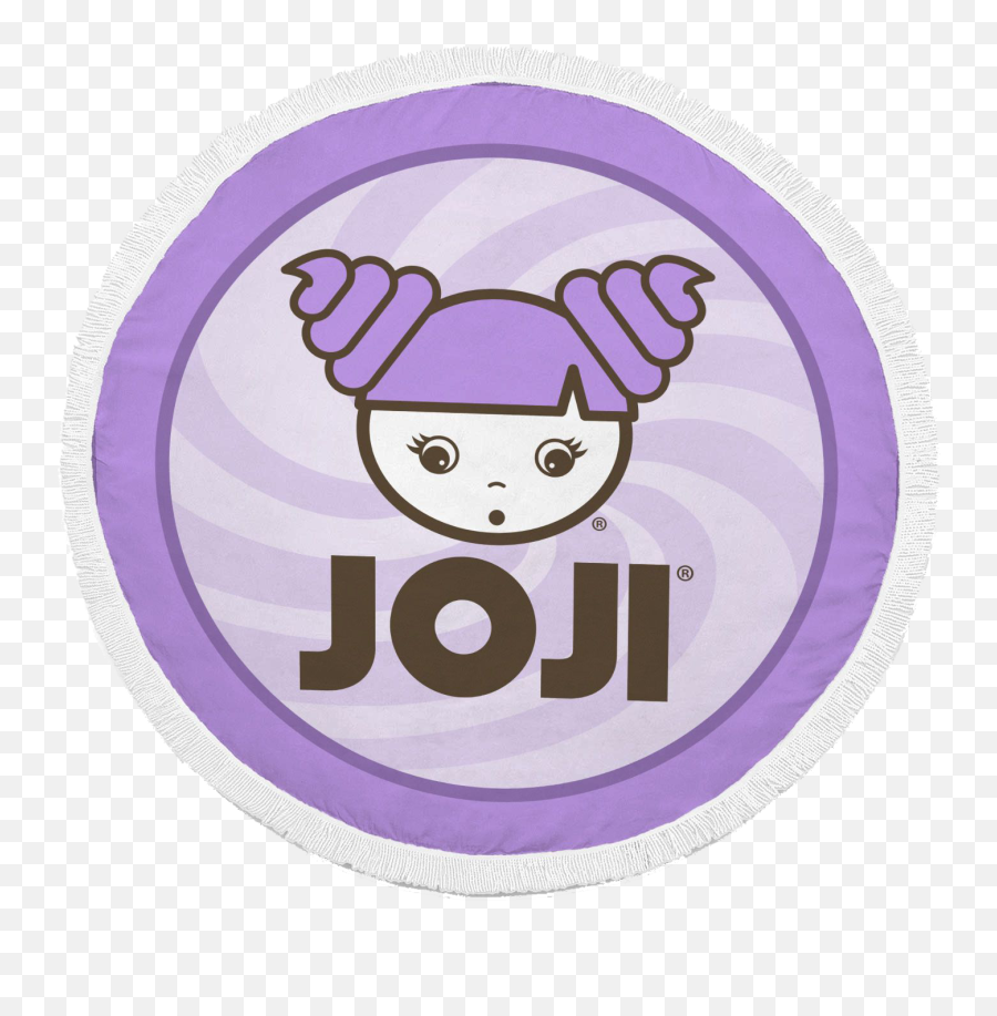 Joji Girl Logo Round Beach Blanket U2013 Joji Yogurt Llc - Joji Emoji,Girl Logo