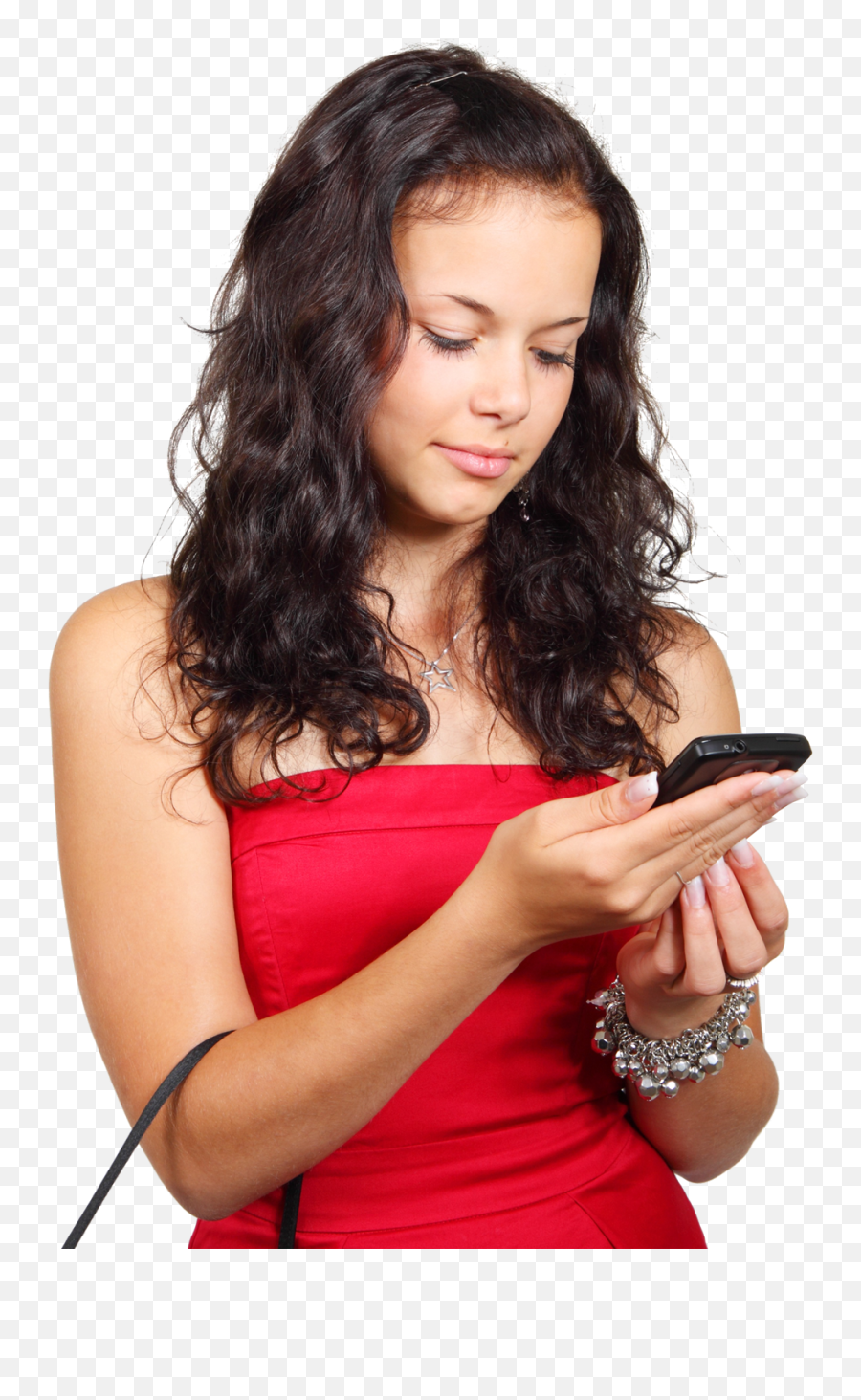 Girl Using Mobile Phone Hand Holding Transparent Png Png Mart - Woman With Smartphone Png Emoji,Hand Holding Phone Png