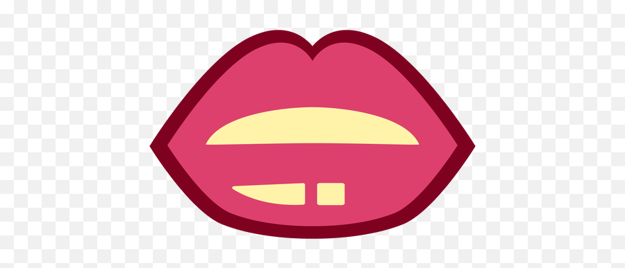 Pink Lips Flat - Girly Emoji,Pink Lips Png