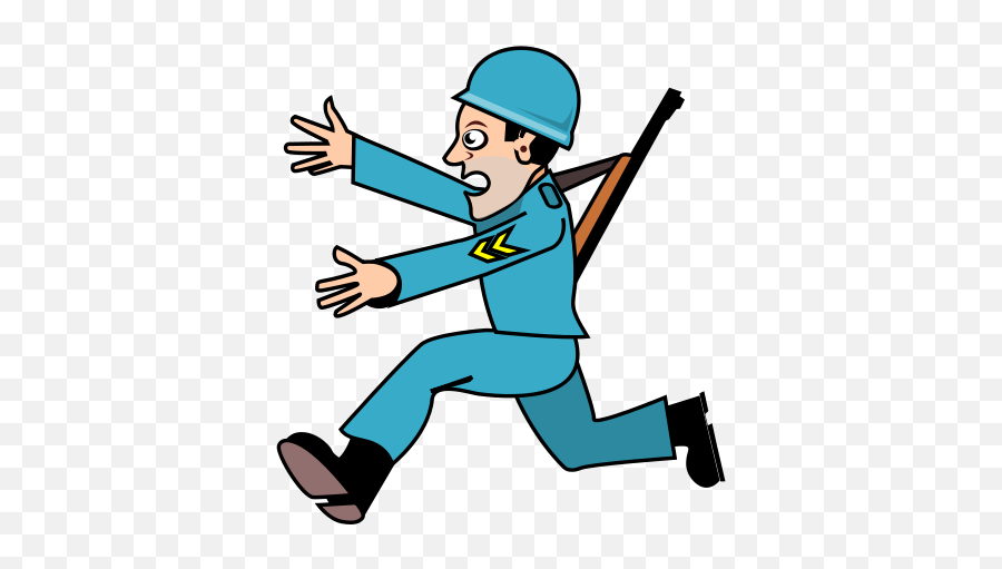 Toy Soldier Clip Art - German Soldier Running Cartoon Emoji,Toy Soldier Clipart