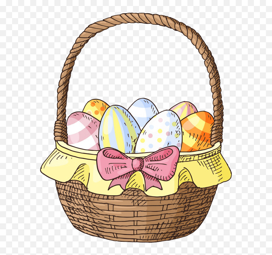 Pretty Easter Basket Clipart - Easter Symbols Emoji,Pretty Clipart