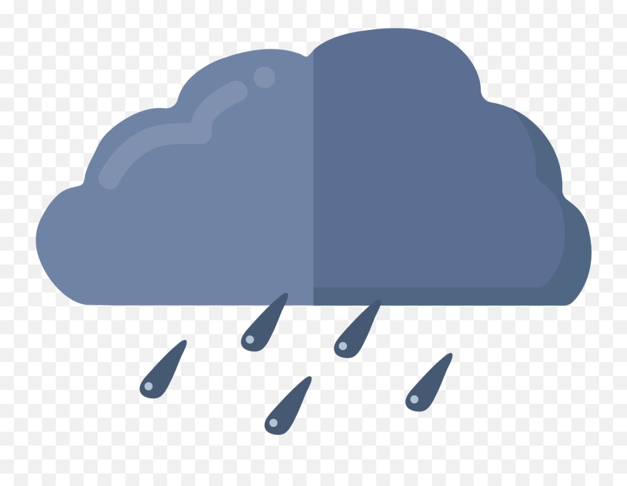 Cloud With Rain Clipart - Language Emoji,Rainy Days Clipart