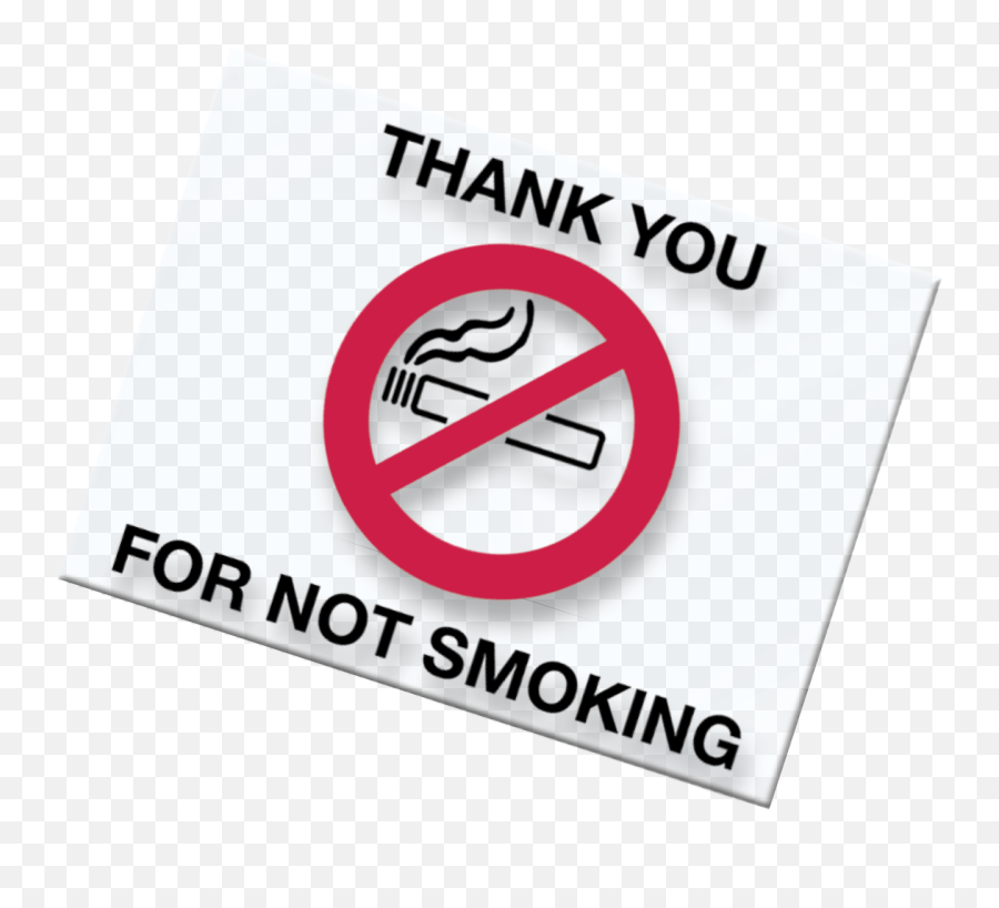 No Smoking Static Cling - Language Emoji,No Smoke Logo