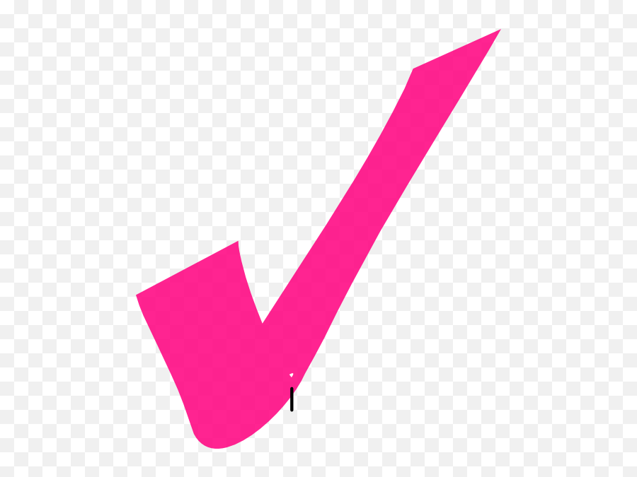 Checkmark Clipart Pink Checkmark Pink - Pink Tick Clipart Emoji,Checkmark Png