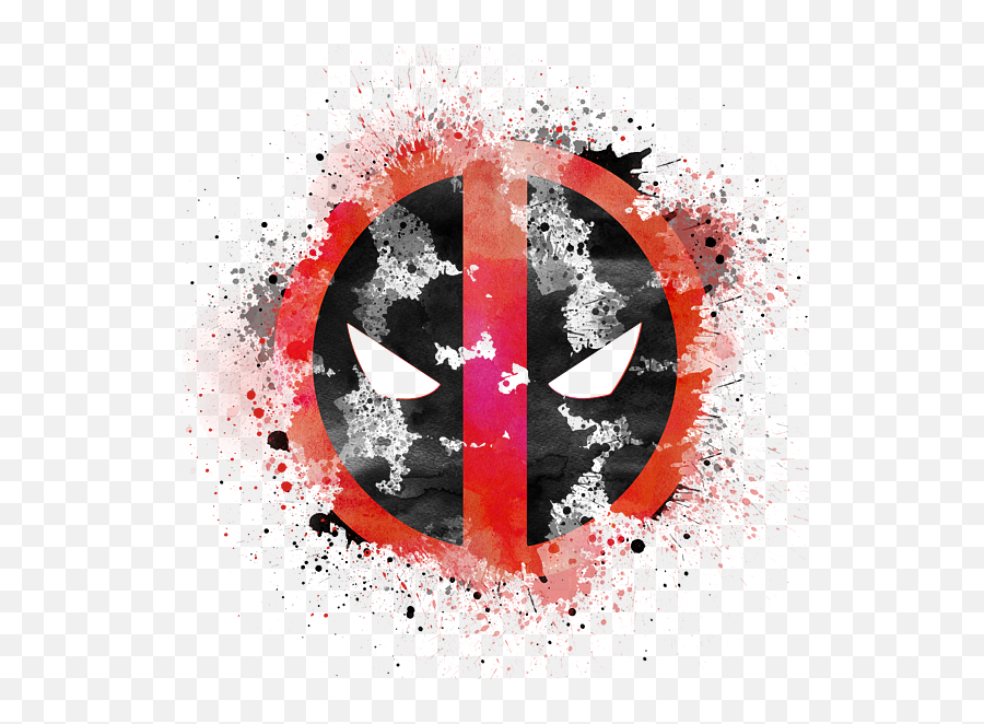 Deadpool Watercolor Splashes Logo Puzzle For Sale By Mihaela Emoji,Dead Pool Logo