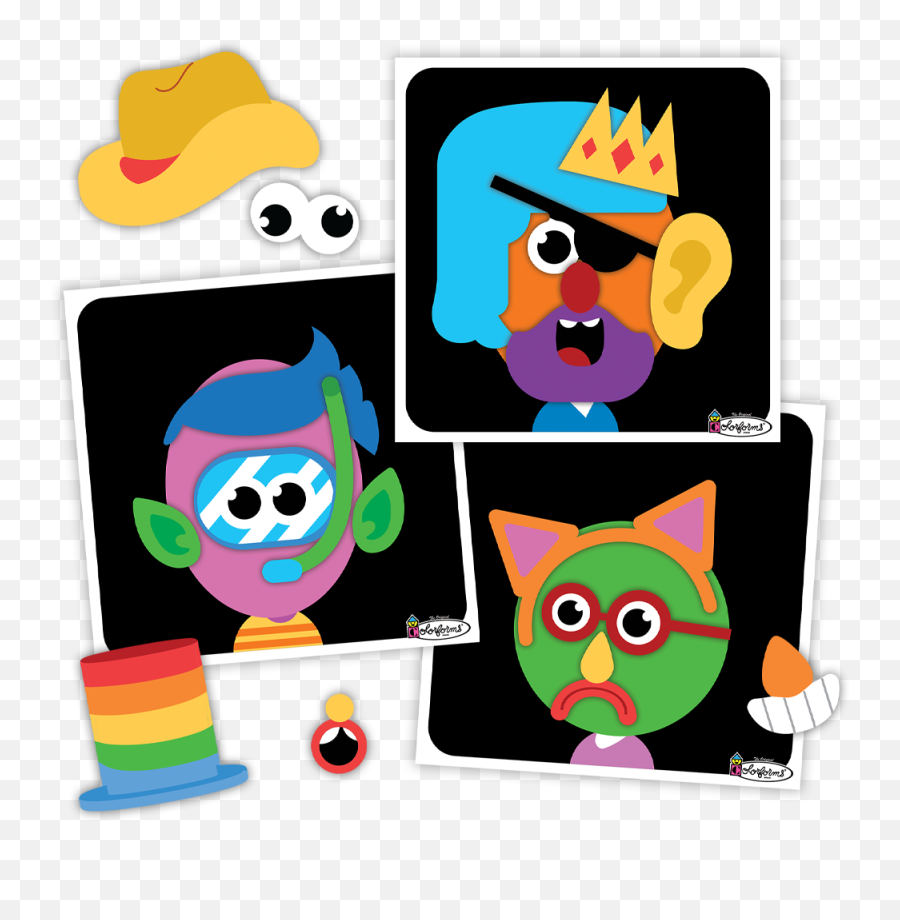 Colorforms Silly Faces Game Emoji,Llama Face Clipart