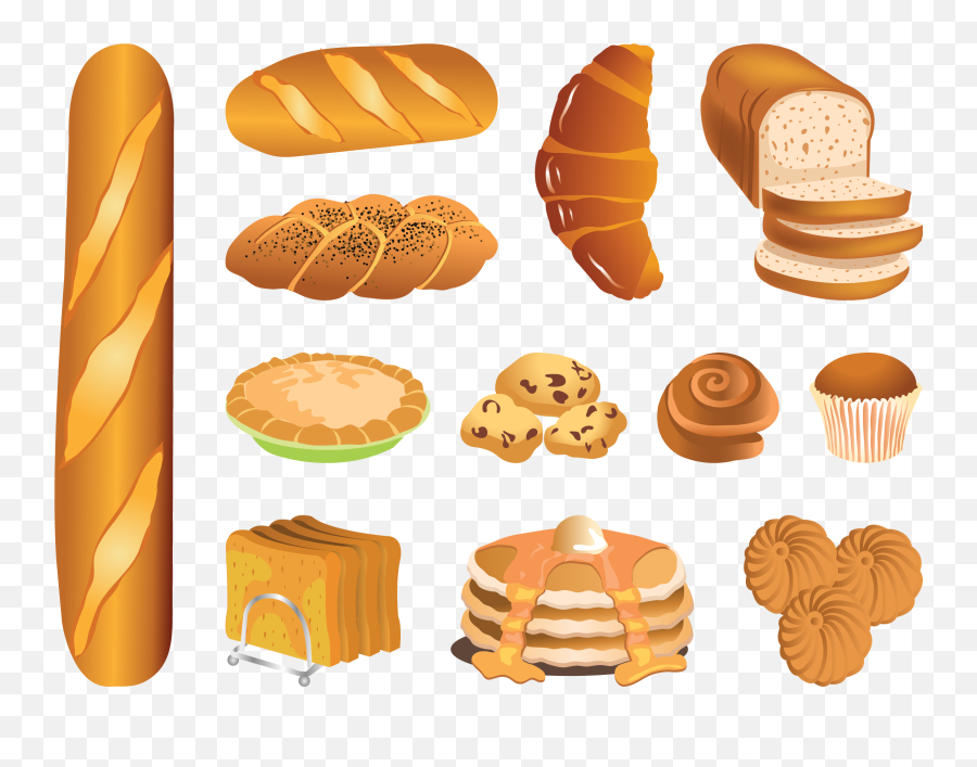 Croissant Bread Vector Png File Png Mart Emoji,Croissant Clipart