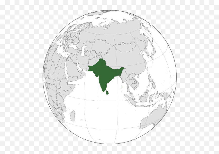 Indian Subcontinent - Wikipedia Emoji,India Map Png