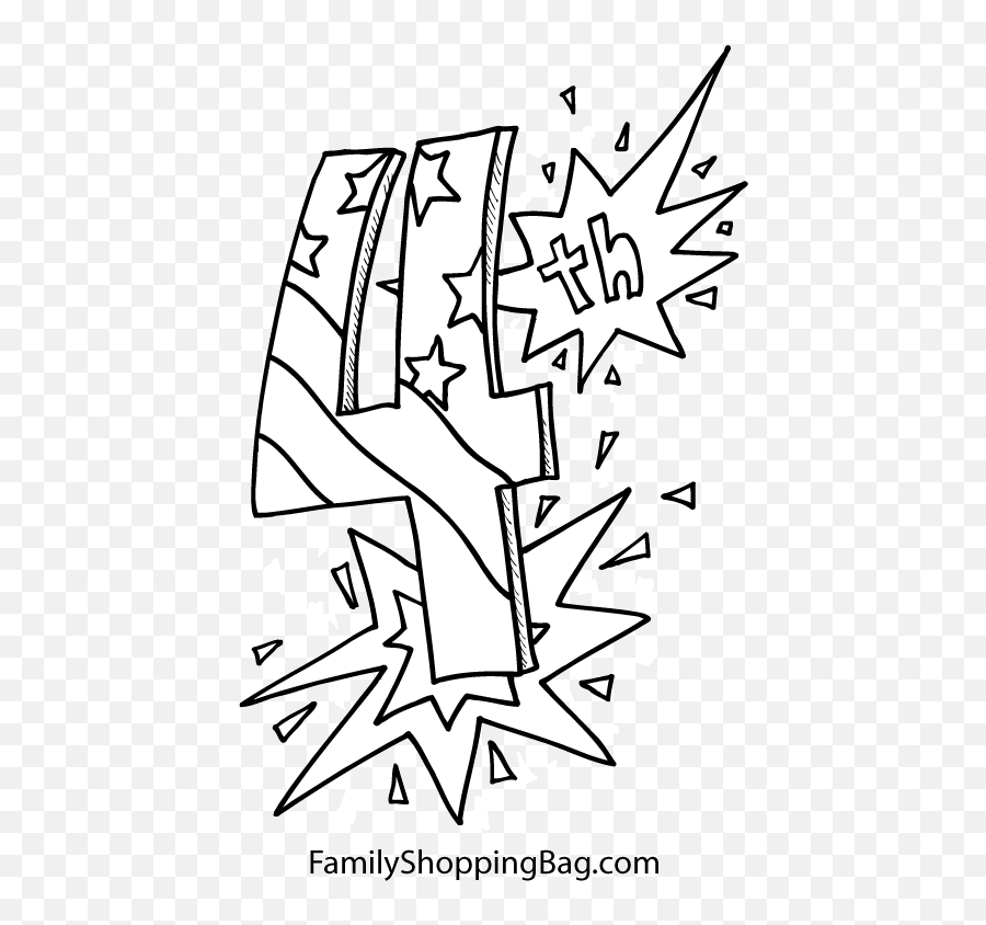 July 4th Coloring Sheets U2013 Iconmakerinfo Emoji,4th Of July Black And White Clipart