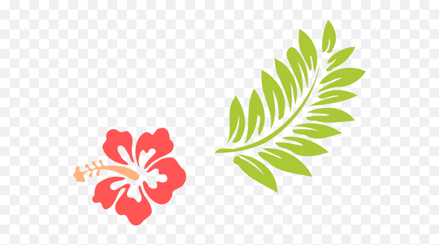 Download Hd Vector Transparent Download Hibiscus Clip Art At Emoji,Hawaiian Flowers Clipart