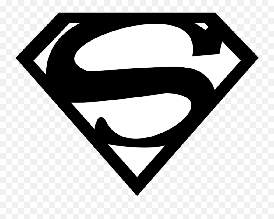 15 Superman Logo Black And White Png - Transparent Supergirl Logo Emoji,Superman Logo