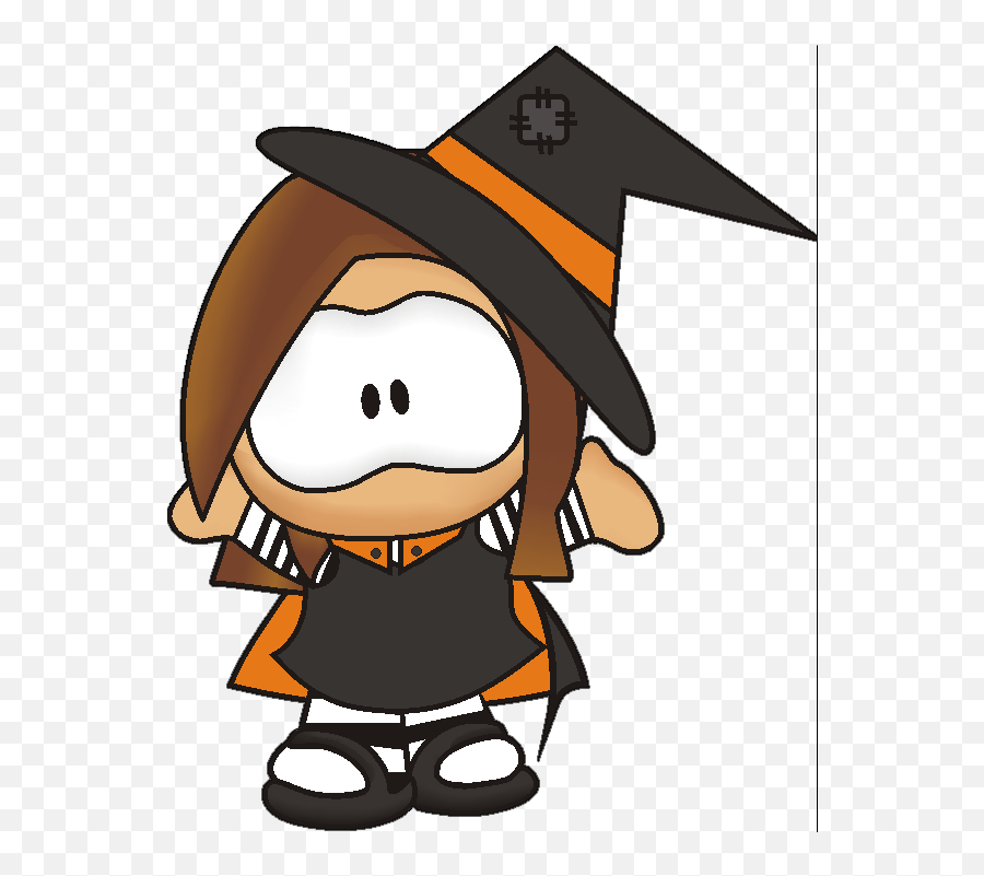 Tefa - Girl Halloween Cartoon Png Emoji,Halloween Png