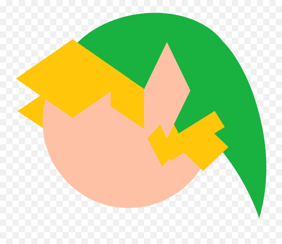 Link Zelda Icon Logo Green Head Sticker By Curtisnog - Vertical Emoji,Zelda Logo
