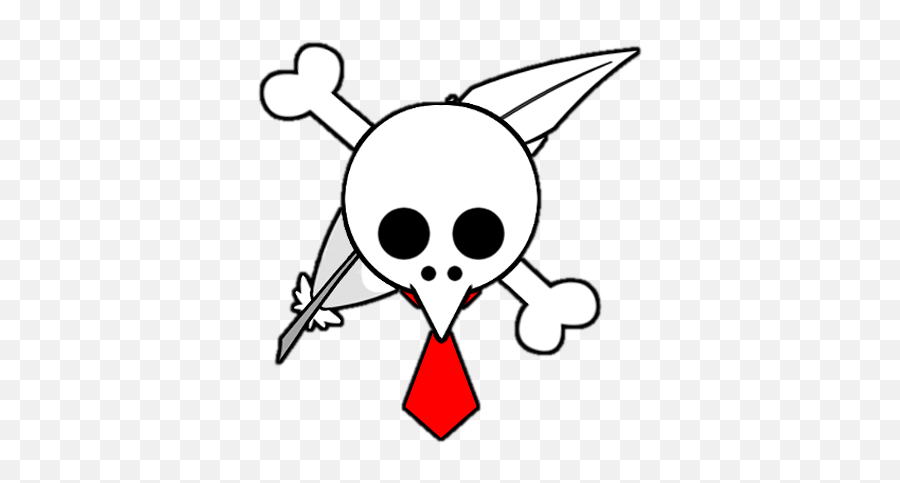 Cute Skull Clipart Black And White - Transparent One Piece Pirate Logo Emoji,Skull Clipart Black And White