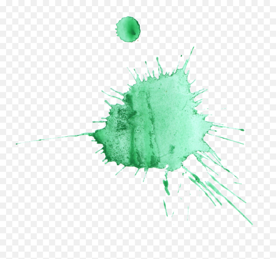 Download Png File Size - Splatter Watercolor Transparent Transparent Watercolour Paint Green Emoji,Watercolor Transparent Background