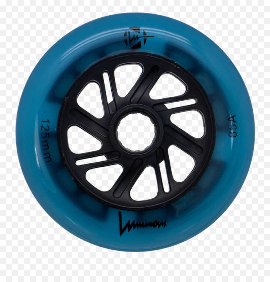 Luminous - Led Inline Wheels Blue Glow 85a 100mm 110mm 125mm 6 Units Luminous Wheels 110 Black Emoji,Blue Glow Png