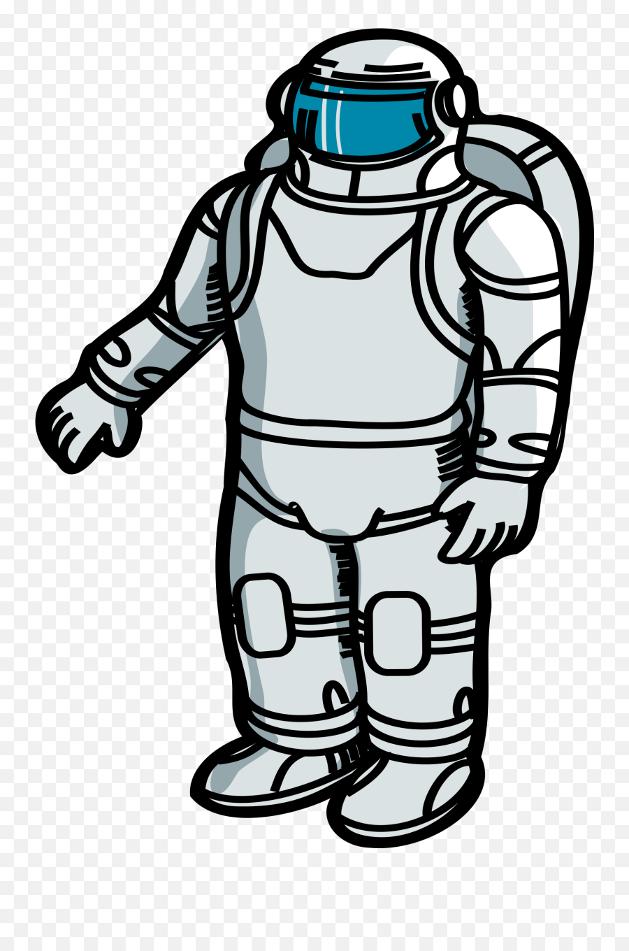 Astronaut Clipart Simple Astronaut - Gray Astronaut Clipart Emoji,Astronaut Clipart